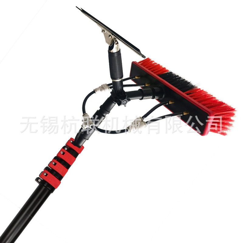 Manufacturer Dropshipping Cross-Border Telescopic Rod Water Brush 6.9m Window Photovoltaic Panel Cleaning Brush Can Spray Water Manufacturer Dropshipping Cross-Border Telescopic Rod Water Brush 6.9m Window Photovoltaic Panel Cleaning Brush Can Spray Water