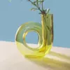 Фигурная ваза жёлтая