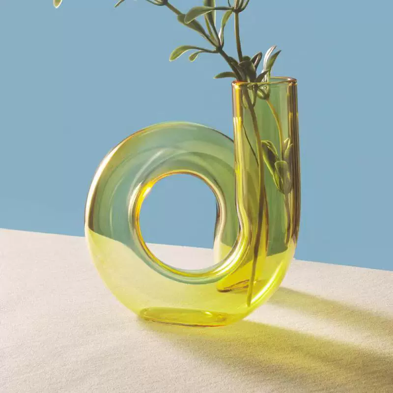 Глиняная ваза-гриб, стеклянный Feng Shui декор, 9.5×9.5×13 см, мини-цветы и ароматерапия