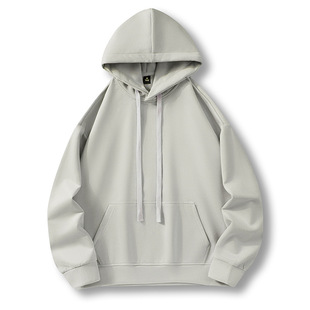 New Suede Hooded Sweatshirt Quality Pullover Clean Version Two-Open Autumn and Winter Men's Loose Long-Sleeved Casual and Fashionable