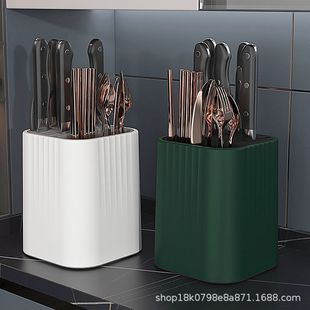 Multifunctional rotating knife holder household kitchen storage rack countertop kitchenware storage box chopsticks holder knife storage rack