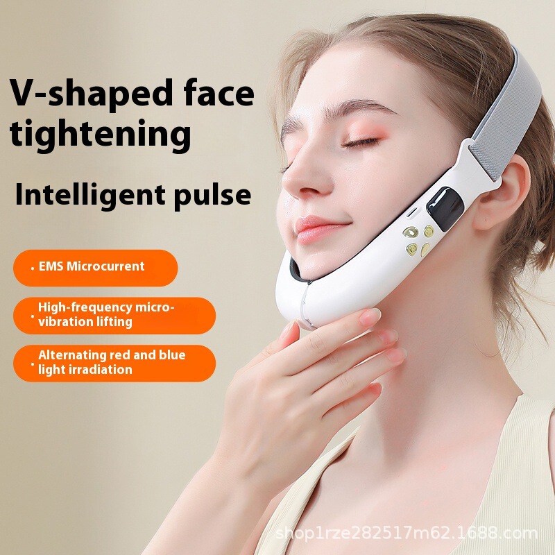 Private Model Electric V-Face Beauty Device, Micro-Current Firming Double Chin Shaping Ems Slimming Vibration Beauty Device, Cross-Border Private Model Electric V-Face Beauty Device, Micro-Current Firming Double Chin Shaping Ems Slimming Vibration Beauty Device, Cross-Border