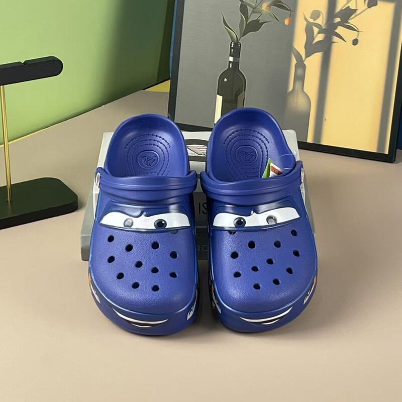Light-Up Mcqueen Croc Shoes with Flashing Lights, Summer Hot Item, Collaboration with Cars, Adult Version, Breathable, Non-Slip, Beach Shoes Light-Up Mcqueen Croc Shoes with Flashing Lights, Summer Hot Item, Collaboration with Cars, Adult Version, Breathable, Non-Slip, Beach Shoes