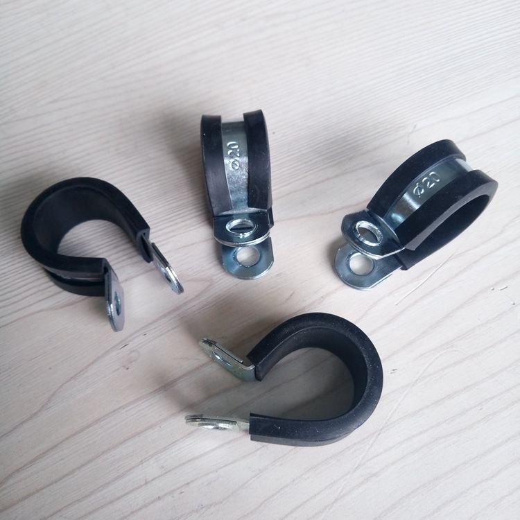 R型管卡 R型套胶皮电缆线夹 Φ6mm