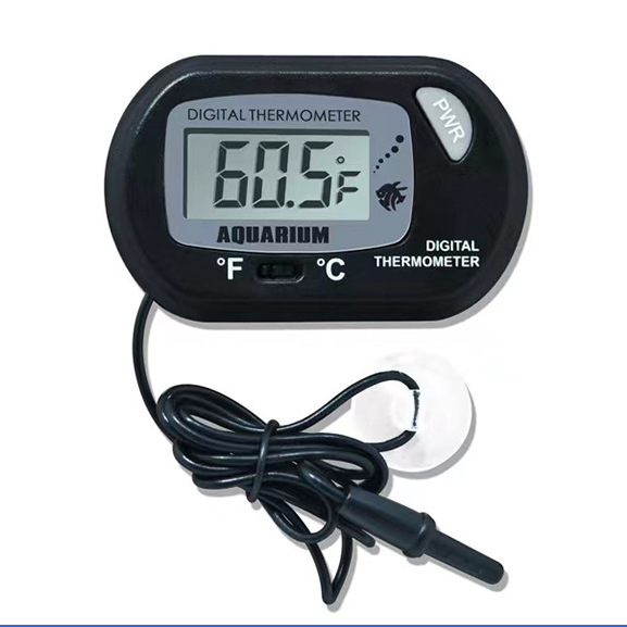 鱼缸温度计爬虫海龟吸盘式潜水宠物箱带探头防水电子温度计ST-3