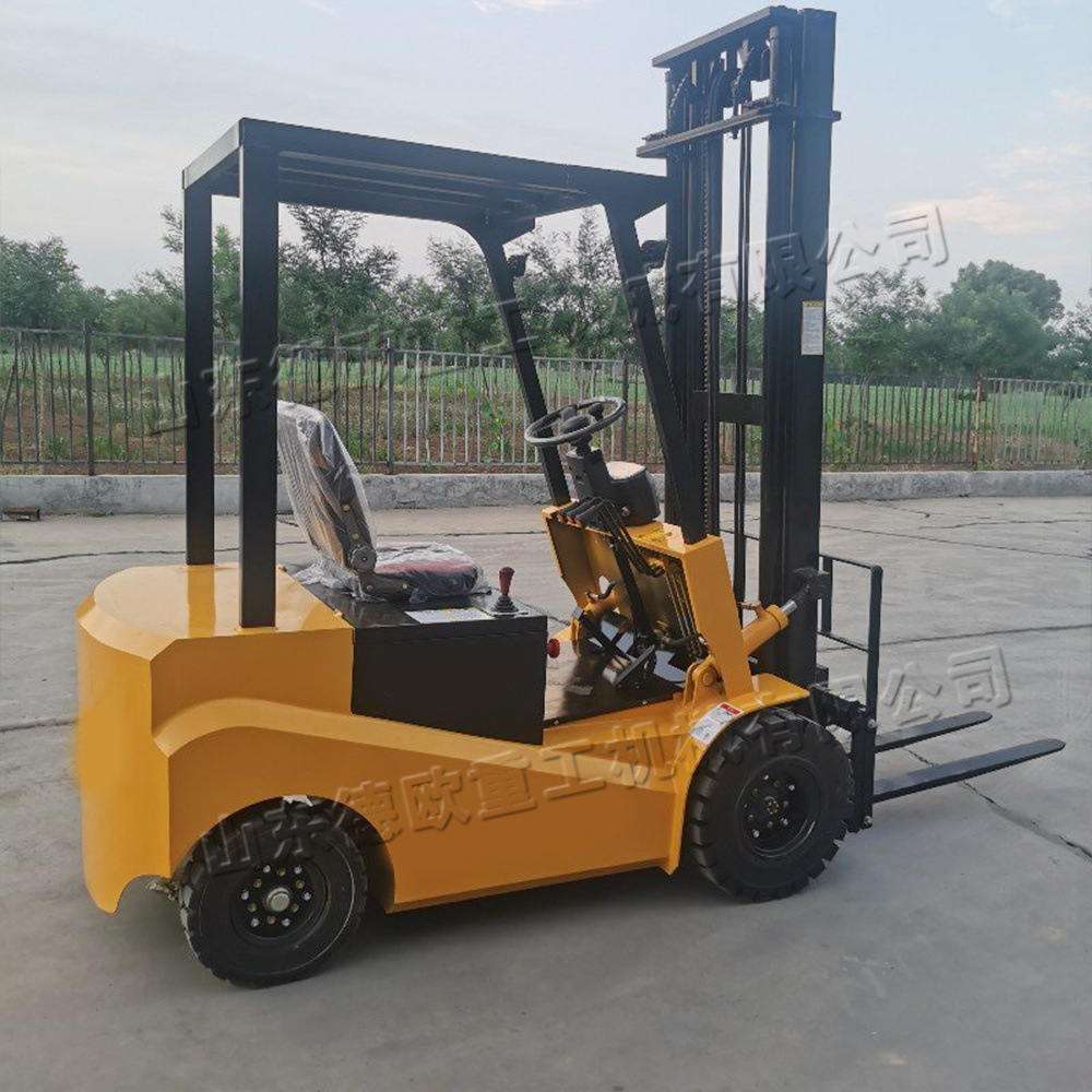 座驾式电动物流运输车 小型前移式装卸叉车 建筑运料堆高装卸车