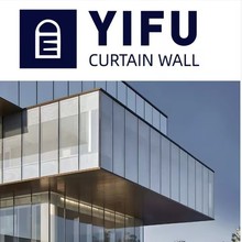 宜福玻璃幕墙厂家直销 跨境出口铝合金单元式中空Low-e明隐框夹层