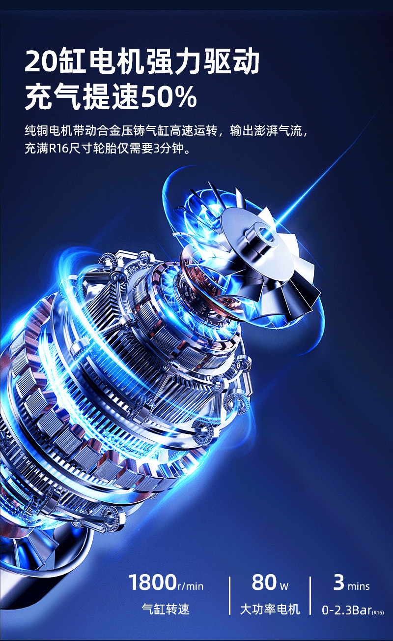 Car Wireless Air Pump Car Inflator Electric Motorcycle Bicycle Ball Power Supply Only for Export Samples