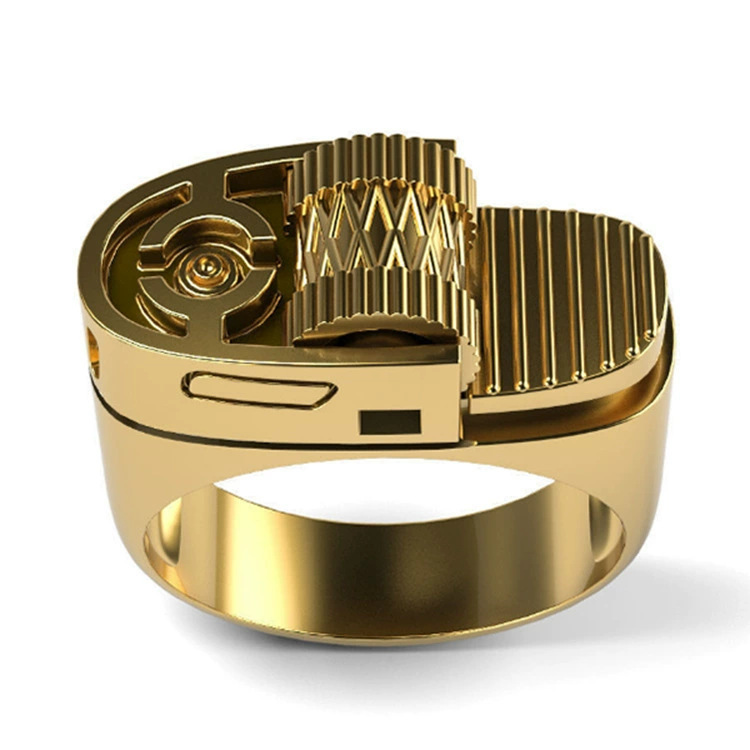 Aliexpress nuevo cross-border joyas de venta caliente joyas creativas personales encendedores anillo de modelado mayorista