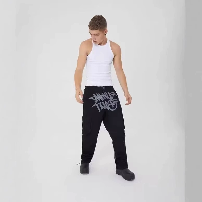 Autumn casual trousers, loose straight fit