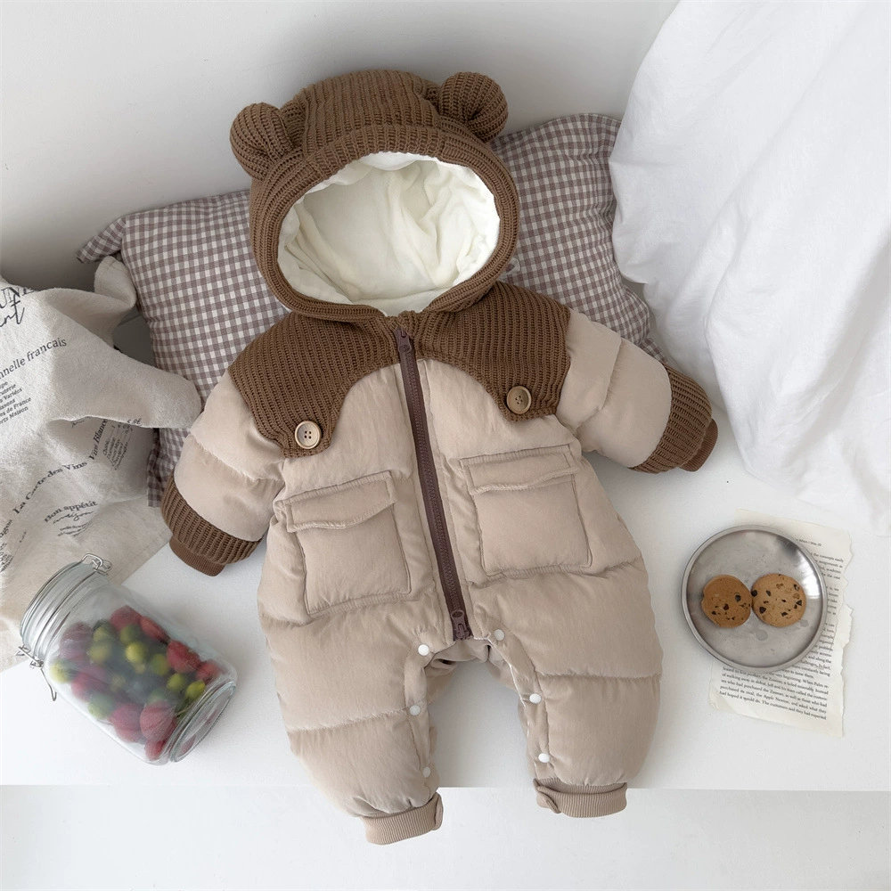 Детская одежда Зимняя одежда из хлопчатобумажного комбинезона детское хлопковое пальто