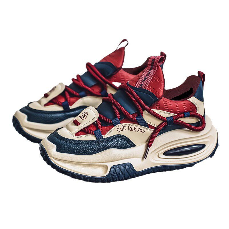 Giày thể thao nam cổ thấp lót lông giữ ấm, đế dày tăng chiều cao, kiểu sneaker dạo phố — X5128- 1m màu xanh lá cây, X5128-1 Kaki, X5128-1 đỏ xanh