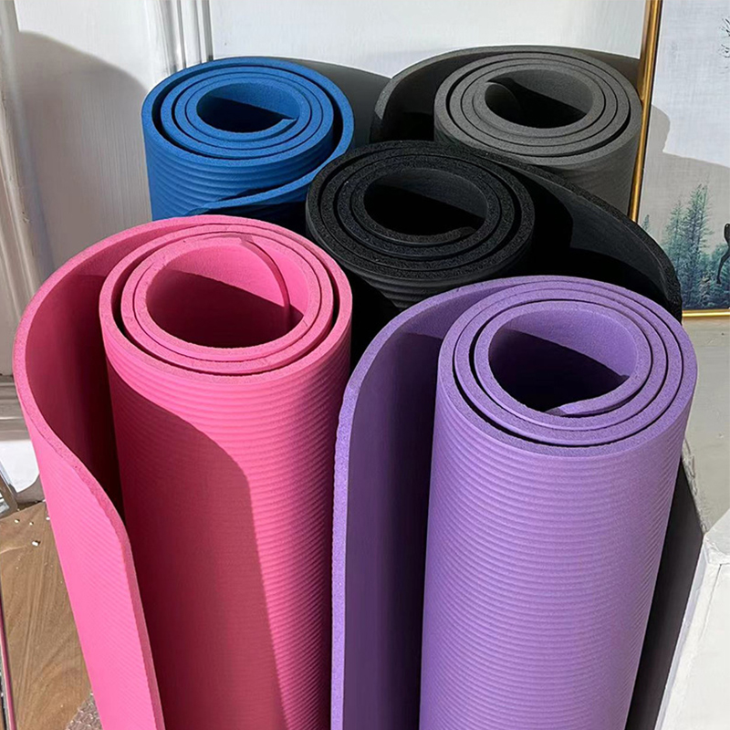 Yoga Mat Non-Slip Thickened Indoor Home Fitness Sports Shock-Absorbing Silent Men's Fitness Mat Women's Enlarged and Widened