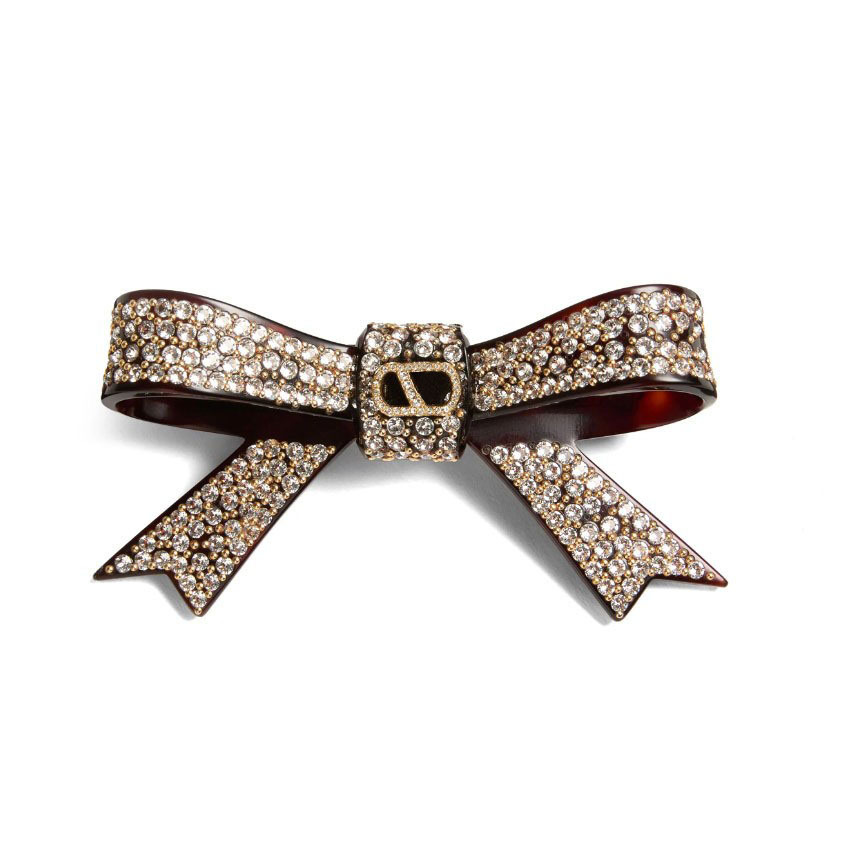 V Brand Rhinestone Bow Hairpin Side Clip for Women, Niche Style, Simple Bangs Clip, Top Clip, Half-Tie Horizontal Clip, Bobby Pin