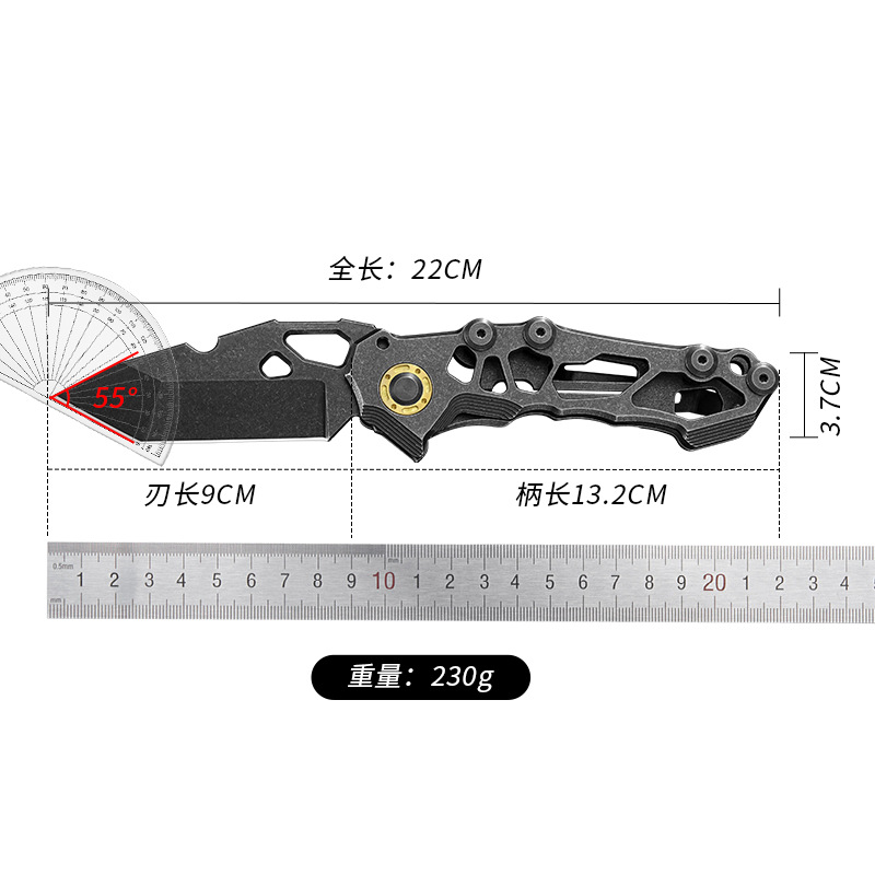 Cuchillo al aire libre cuchillo de supervivencia portátil plegable cuchillo de frutas afilado cuchillo de camping cuchillo táctico cuchillo multifuncional