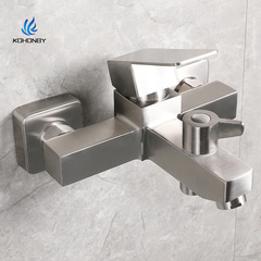 Factory direct supply 304 stainless steel shower faucet hot and cold mixing valve bathtub triple faucet bath SK8322