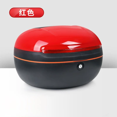 Electric car tail box – and Xinri Electric Scooters - double-layered-round-box-with-lid-big-red-universal-for-models-with-tailstock