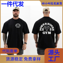 Men's and Women's Summer Gym T-Shirt Graphic Print Cotton Hi