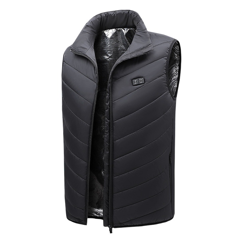 Chaleco caliente transfronterizo Chaleco de calefacción USB de los hombres Chaleco de calefacción ropa de calefacción caliente Chaleco de temperatura constante inteligente