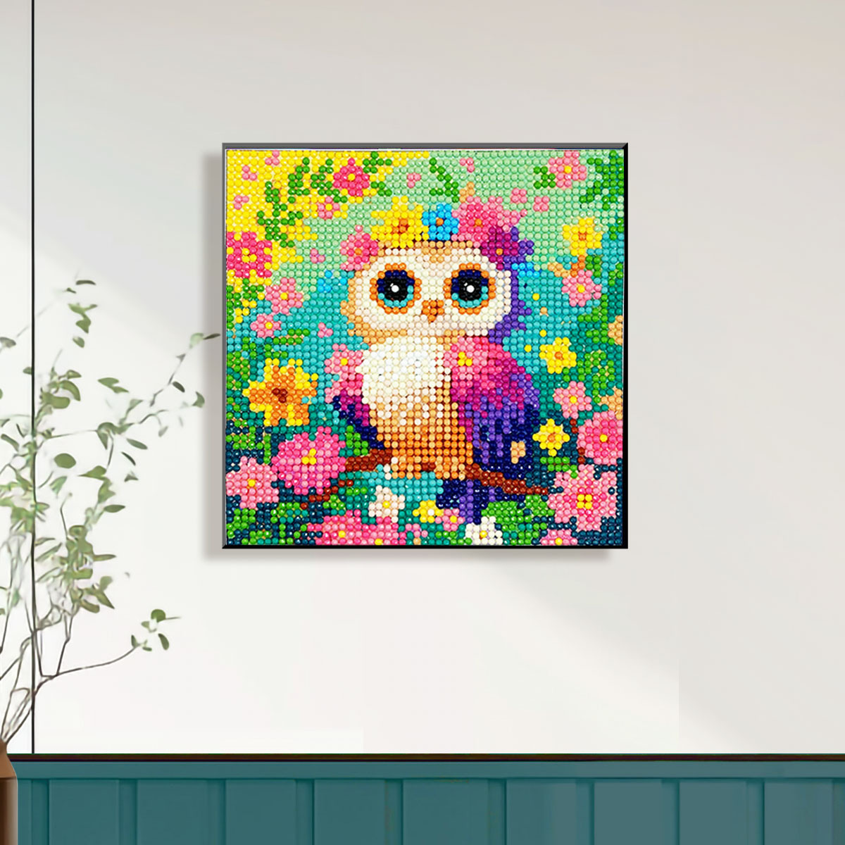 Pegatinas de diamantes hechas a mano para padres e hijos, pequeños juguetes de dibujos animados DIY para niños, decoración de sala de estar al por mayor.