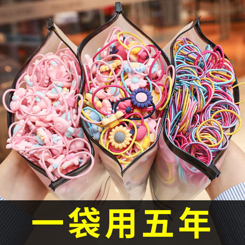 Super cute rubber band for children and babies. Small size does not hurt hair. Cartoon princess tiara hair rope for girls.