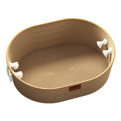 New type of cat nest and cat scratching board, all-in-one, wear-resistant and scratch-resistant scratching board for all seasons, cotton rope braided portable nest for outings