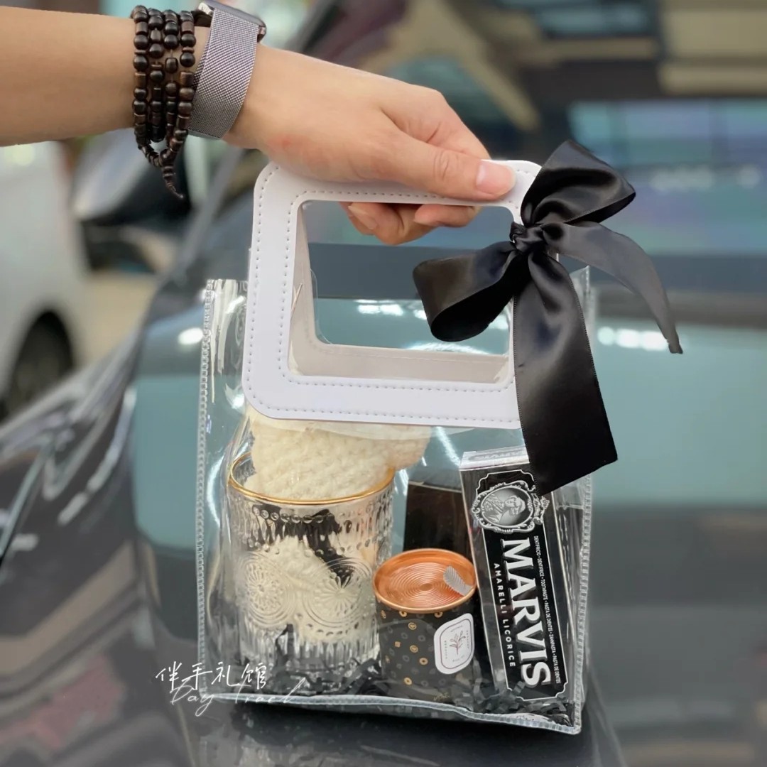 六一儿童透明礼物袋PVC结婚母亲节生日包装手提伴手礼礼品袋批发