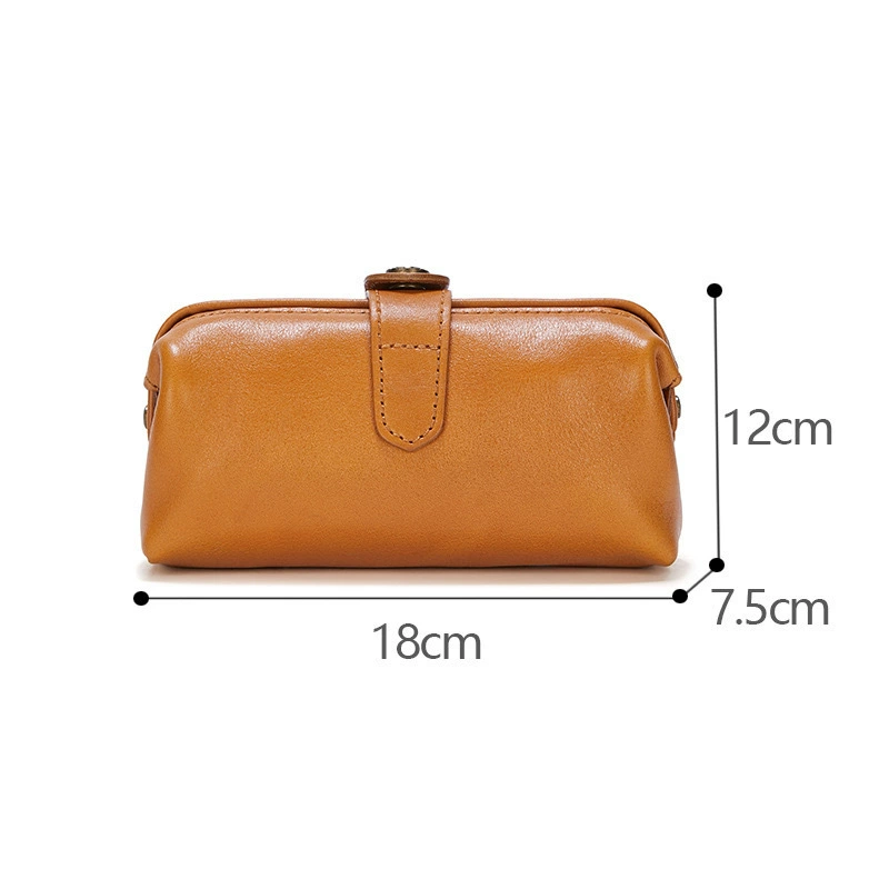 Маленькая кожаная clutch-сумка, ручная петля, кошелек для телефона, размеры 18×12×7.5 см, высокое качество