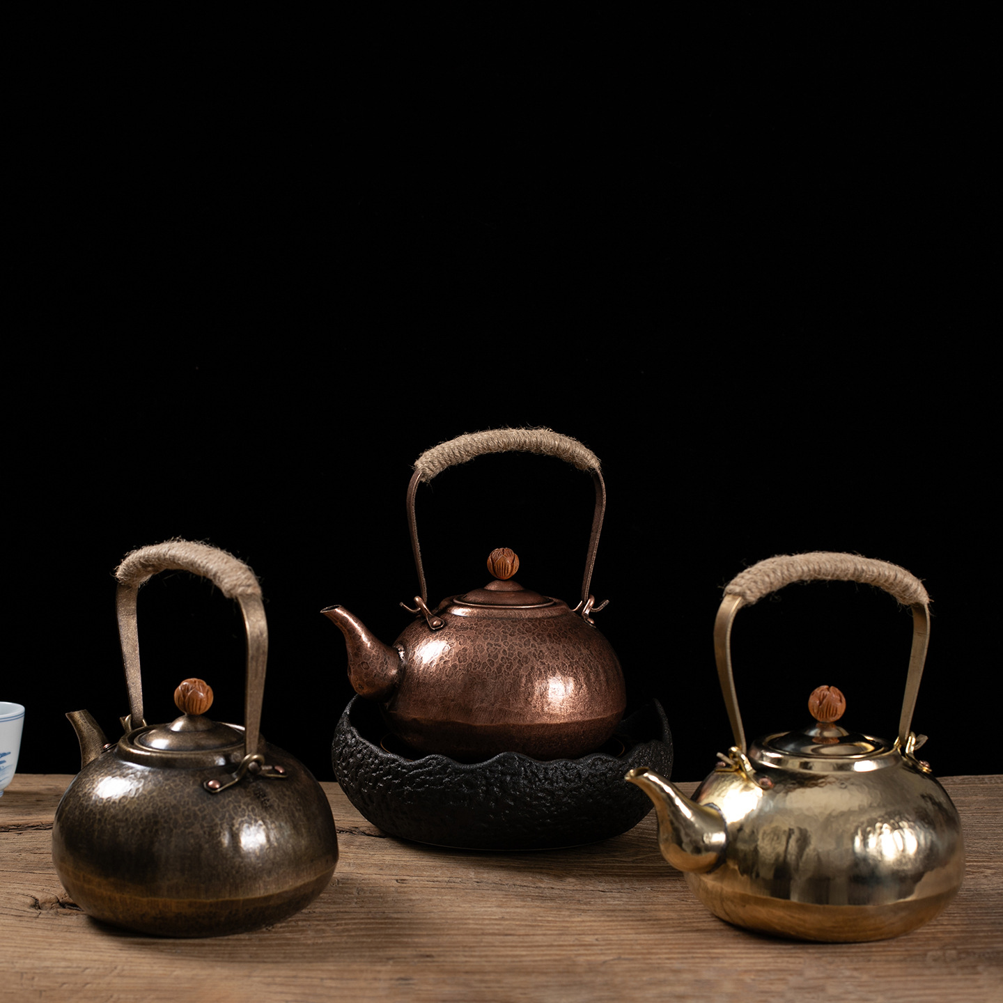 Ruo Rong Tea Art медный чайник чайник, медный чайник, медный ручной работы, медный медный домашний медный горшок, толстый чайник