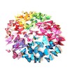 Manufacturers supply 12 butterfly wall stickers home decoration children's room butterfly decorative stickers H-003 color