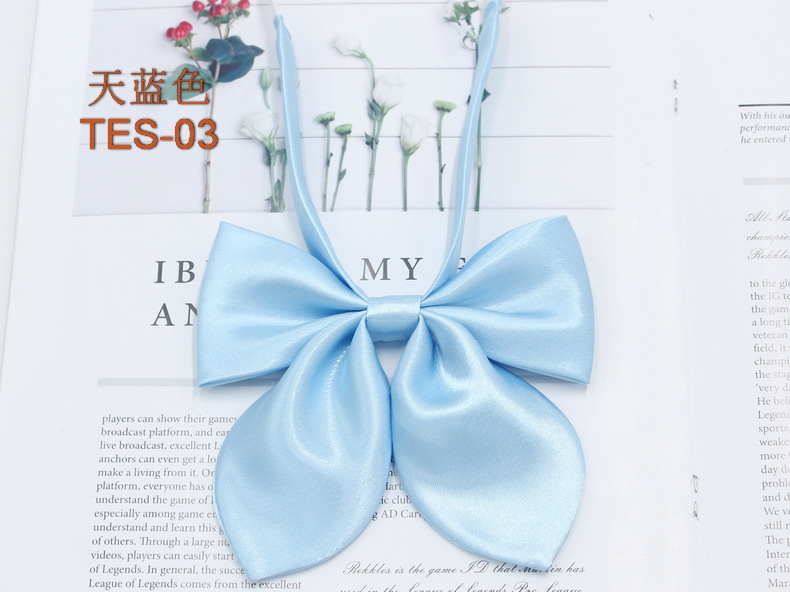 Pajarita de oreja de conejo de color sólido con lazo intermitente femenino nuevo estilo coreano estilo universitario jk uniforme pajarita accesorios de traje de marinera