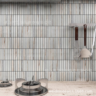Strip White Gold Sands Marble Mosaic Tile�׽�ɳ����ʯ�Rِ��