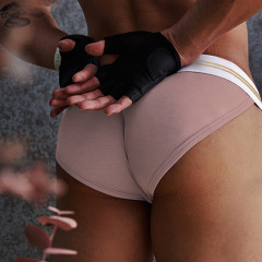 ORLVS Men's Underwear Modal Sexy Sports Shorts Low Waist High Cut Briefs Panties OR6109