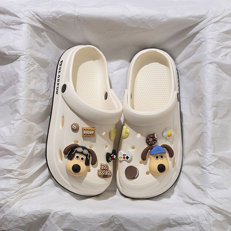 흰색 [마스터 개] 에바 부드러운 바닥 외부 착용