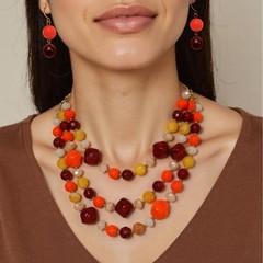 欧米の国境を越えた宝飾品の誇張樹脂多層鎖骨鎖statement necklace 8280