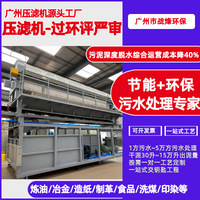 全自动隔膜压滤机污水处理专用工业级污泥脱水设备高压隔膜压滤机