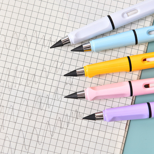 Factory Black Technology Eternal Pencil Does Not Dirty Hands Primary School Students Writing No Sharpening Children's Positive 2b Pencil Stationery Wholesale
