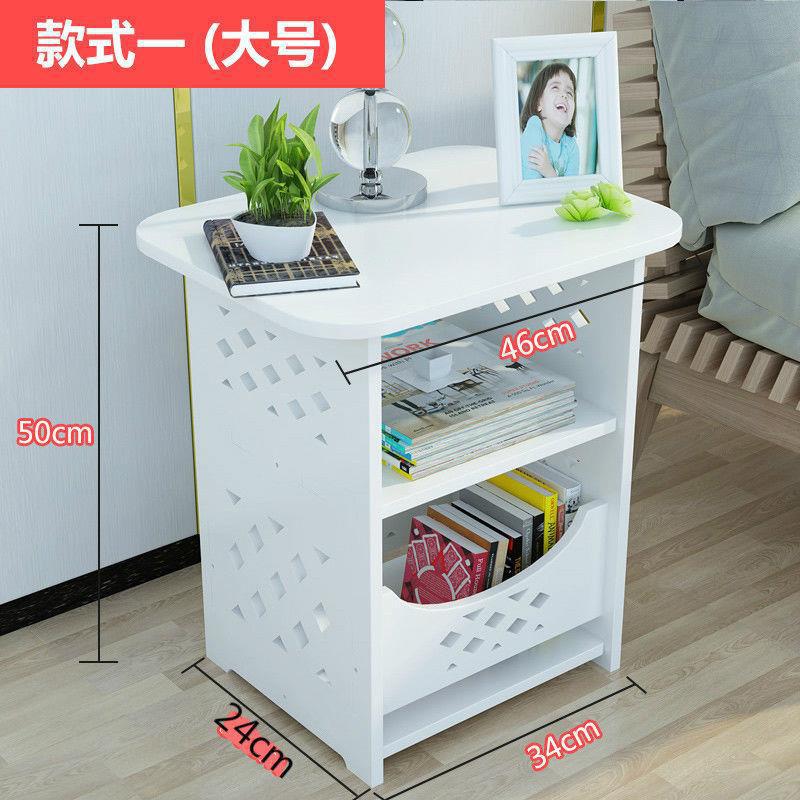 Moderno y simple mesa de cabecera nórdica, armario de dormitorio, pequeño armario junto a la cama, simple sala de estar, mesa cuadrada creativa