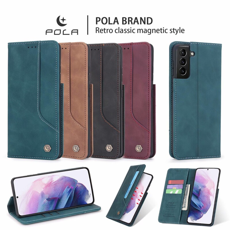 Suitable for Samsung S26Plus External Card Phone Case S26Ultra Pure Color Matte A37 Card-Insert Magnetic Flip Cover Suitable for Samsung S26Plus External Card Phone Case S26Ultra Pure Color Matte A37 Card-Insert Magnetic Flip Cover