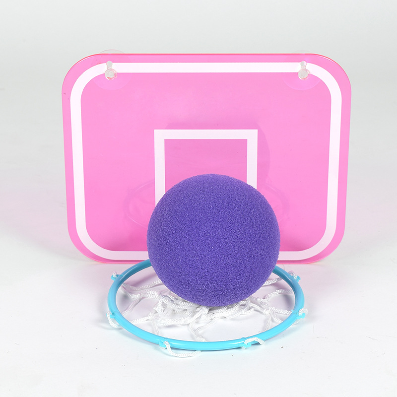 Productos calientes transfronterizos de Amazon, rebotes de baño transparentes para niños, caja de baloncesto divertida sin perforación