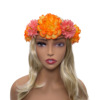 European -style wide -edge simulation flower peony flower headgear Hawaii beach resort, European and American bride photos of European and American brides