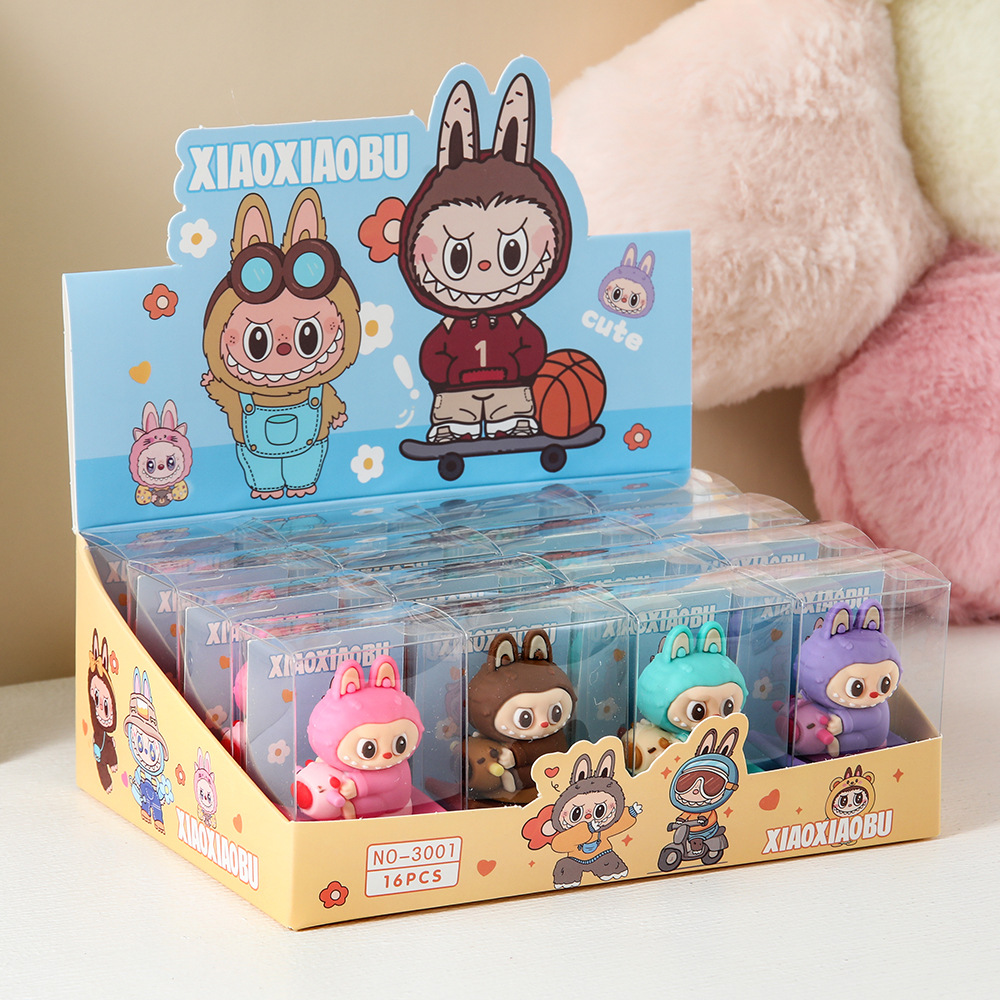 Nuevo cuchillo de lápiz de tela pequeña venta transfronteriza caliente para niños lápiz manual de goma blanda dibujos animados estudiantes de papelería