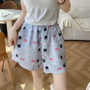 Summer pijama, cartoon trousers for students for leisure, shorts