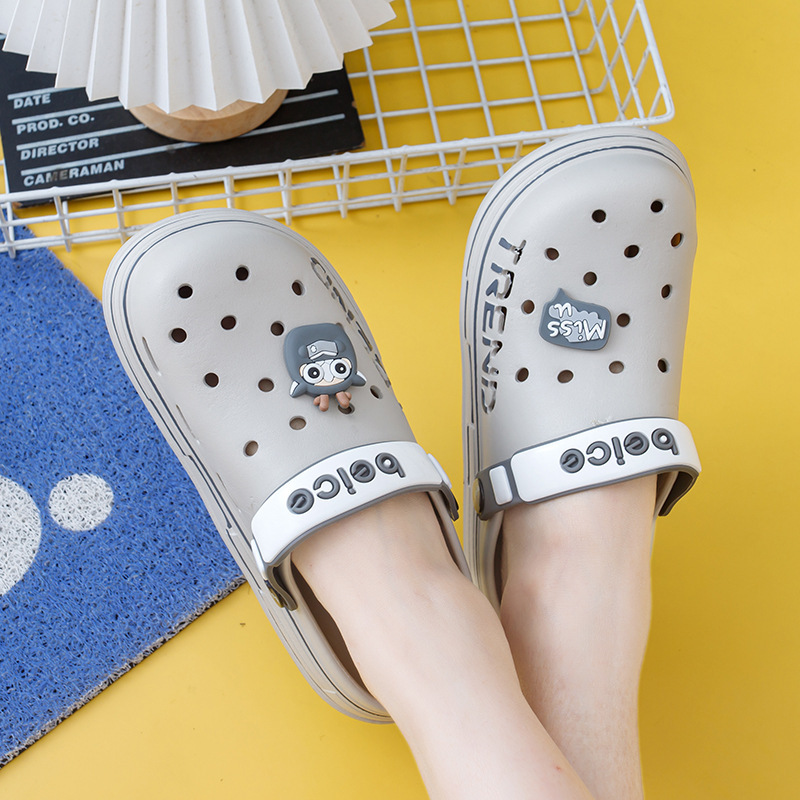 2025 Winter Fleece-Lined Clogs for Men and Women, Certified for Cross-Border Trade, Eva Non-Slip Closed-Toe Beach Shoes