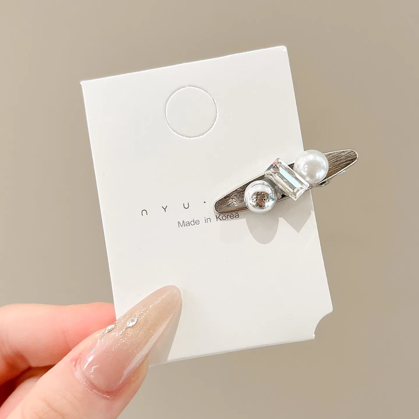 Dopamina adorable clip de cabello para mujeres 2026 nuevo clip de boca de pato de alta calidad sensación lateral exquisita clip de frangeo clip de cabello tocado