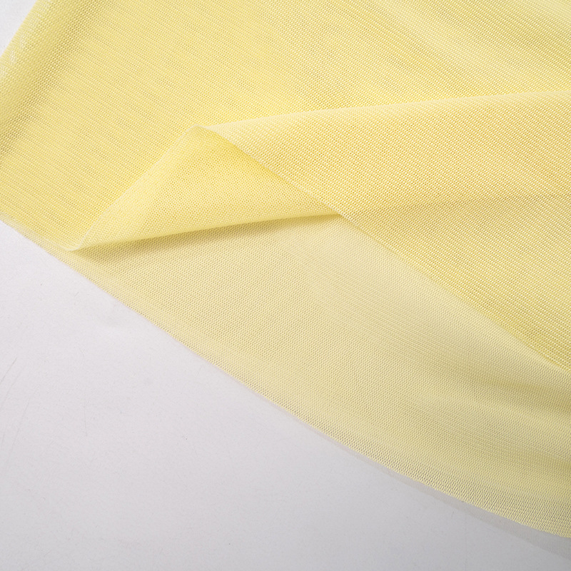 Women Clothing Spring Summer Sleeveless Short Vest Mesh See through Mid Length Skirt Set