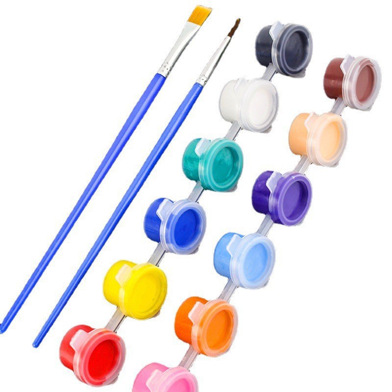 Juego de herramientas de pintura acrílica pintura de pared material de bricolaje pintado a mano cepillo de cubo esponja raspador de toalla juego completo de Bingeno