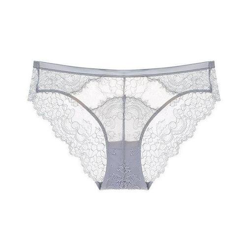 Factory direct sales sexy hollow lace underwear, comfortable and breathable mid-waist briefs, pure cotton women's underwear