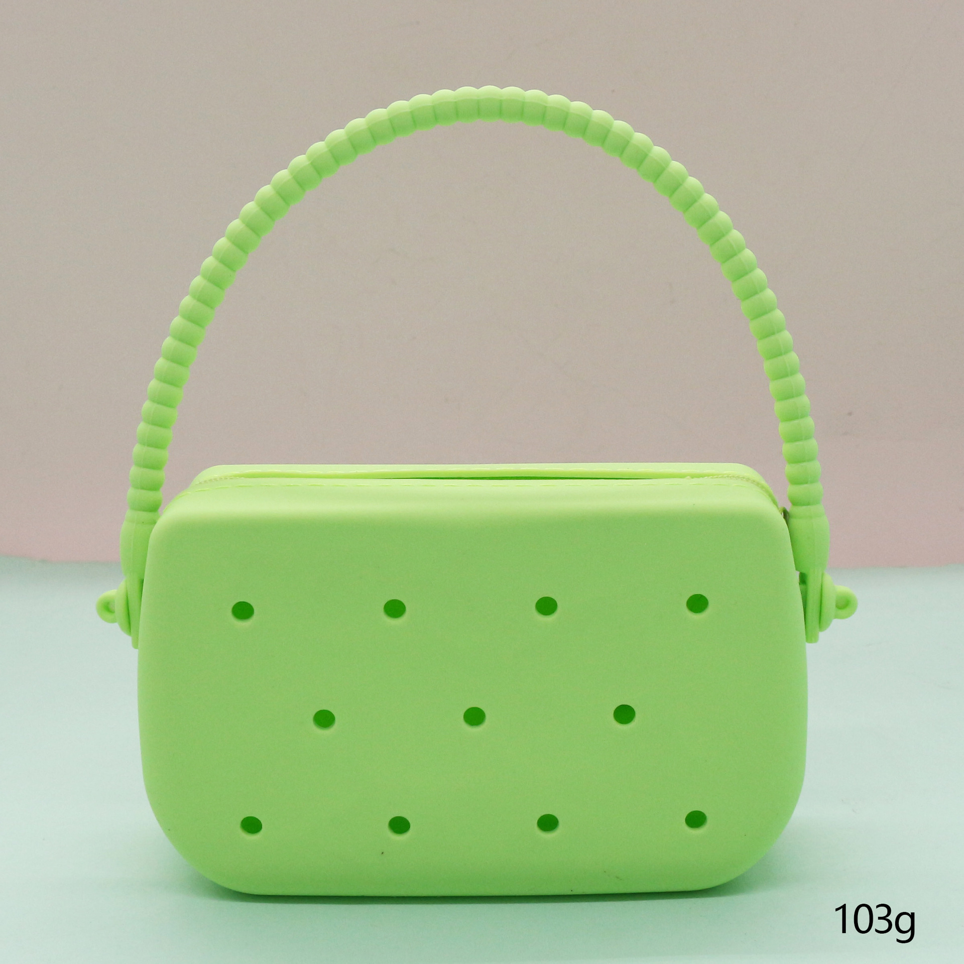 Inventario de dibujos animados de silicona agujero bolsa mini bolso diy bolsa de almacenamiento bolso auriculares llavero colgante regalo