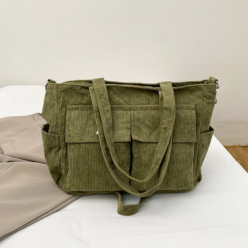 2025 nueva gran capacidad de terciopelo especial nicho universal bolso de hombro casual estilo coreano de viaje bolso de mano